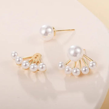 Pearl studs two in one