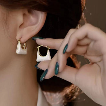 White Diva Earrings