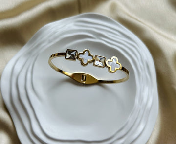 White Charm Bracelet