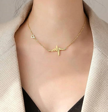 Heartbeat pendant necklace