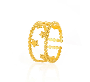 Stargaze Anti tarnish adjustable Ring