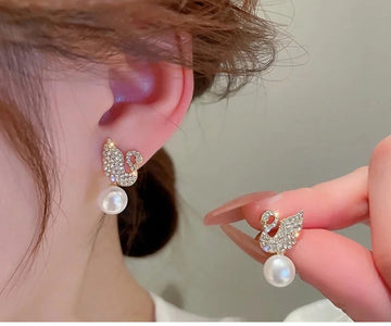 Cute Duck Cluster Earring