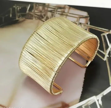 Boho Golden cuff bracelet