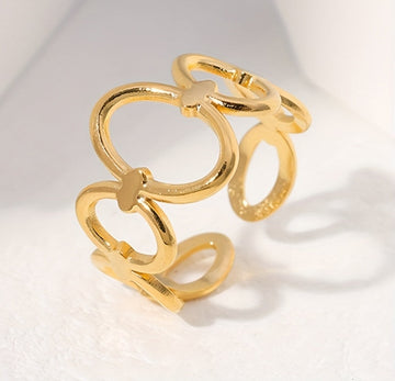 Eternal anti -tarnish adjustable ring