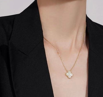 White Bee Necklace