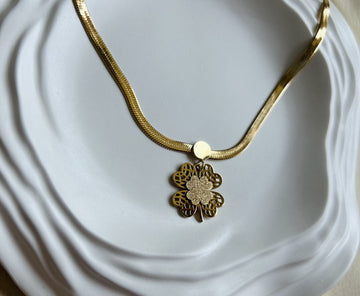 Golden Flower Necklace