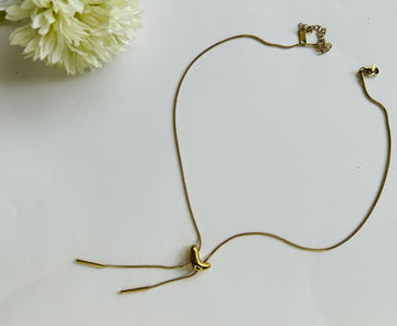 Golden Heart Chain Necklace