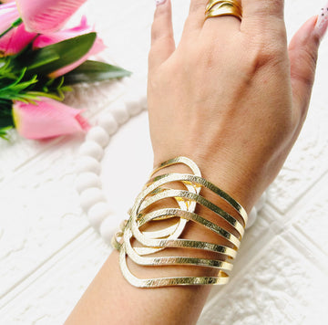 Daina Golden Cuff Bracelet