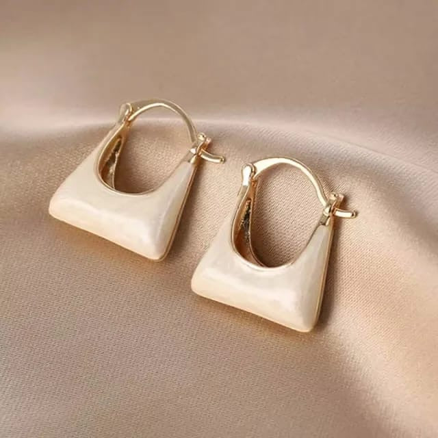 White Diva Earrings