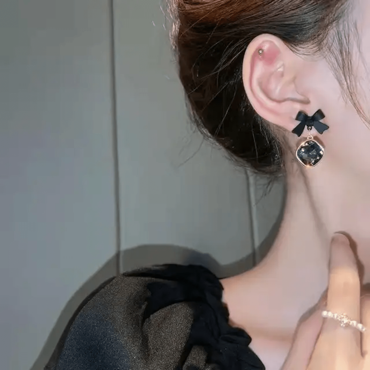 Black Diamond Earrings