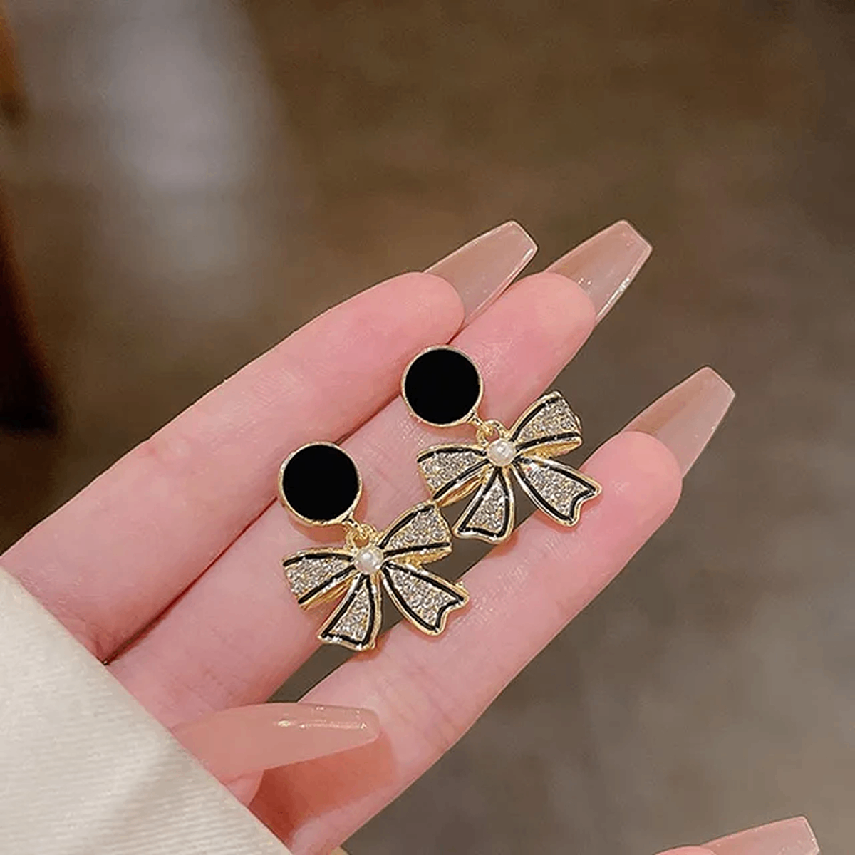 Black Kitty Earrings
