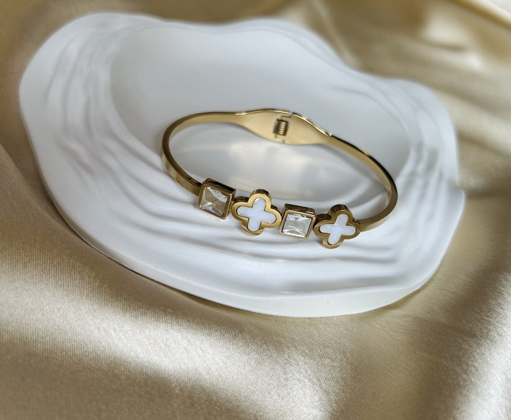 White Charm Bracelet