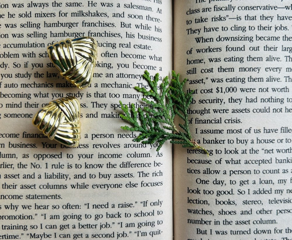Gold Charm Earring