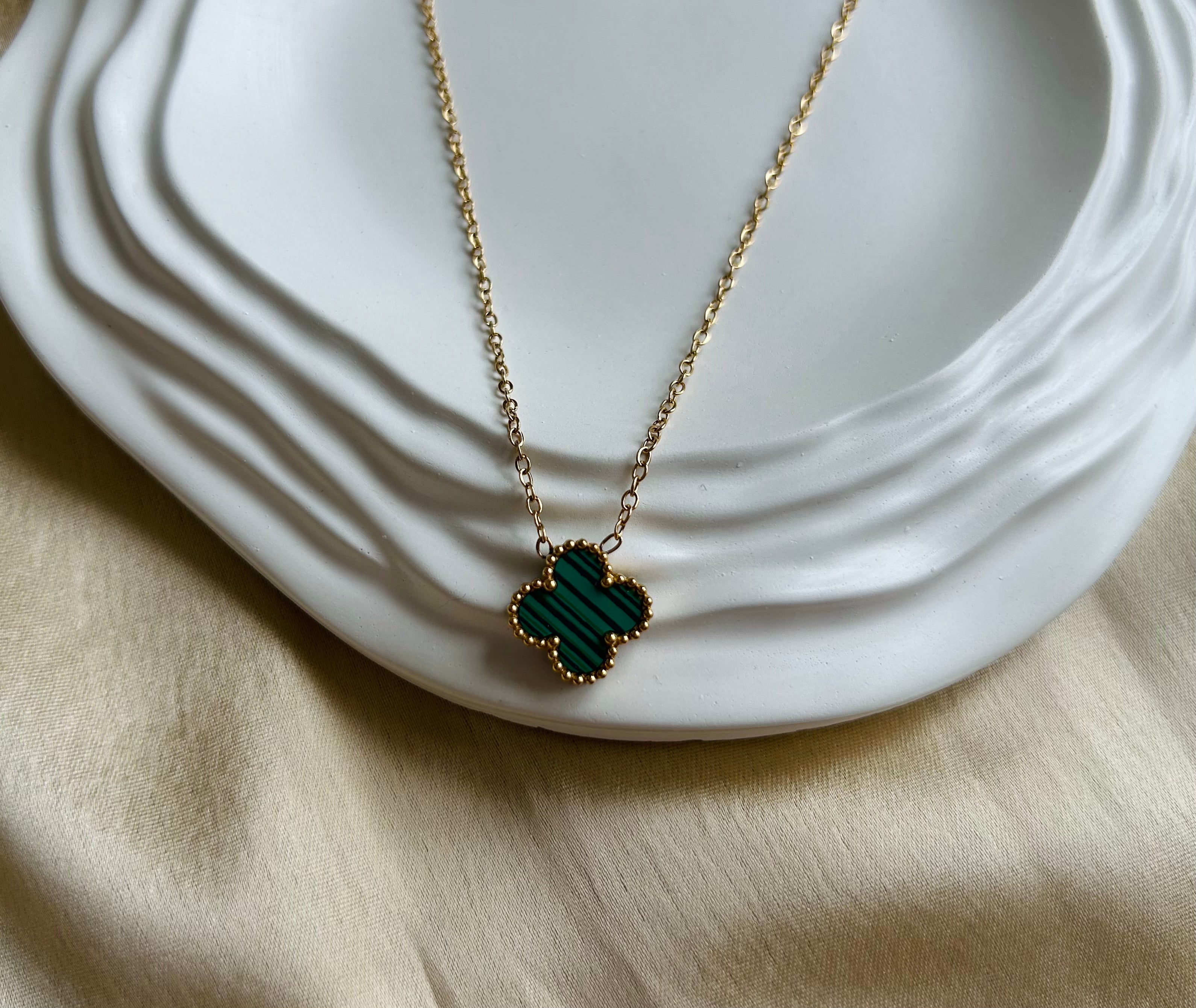 Green Bee Necklace