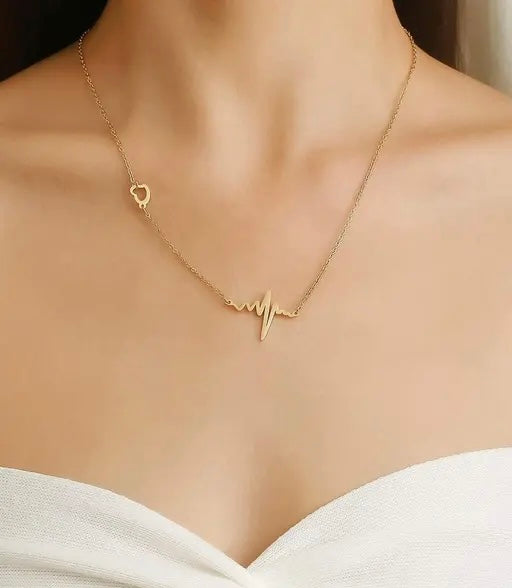 Heartbeat pendant necklace