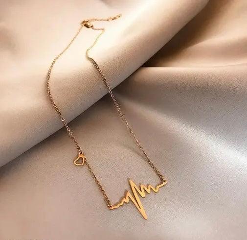 Heartbeat pendant necklace