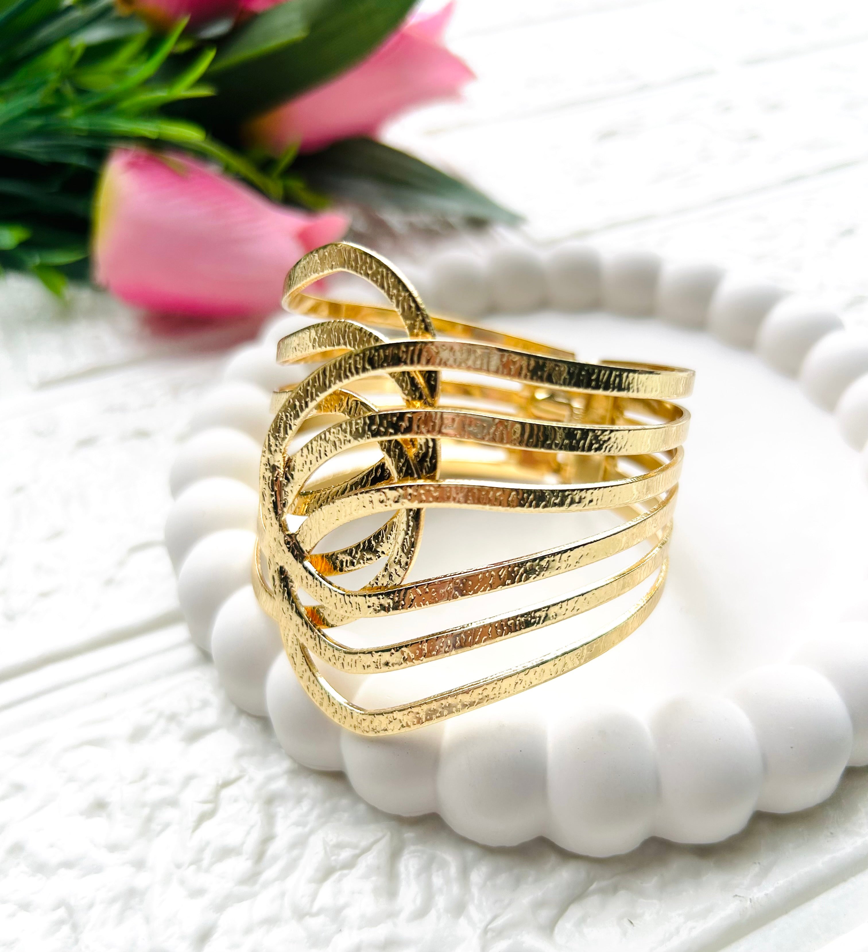 Daina Golden Cuff Bracelet