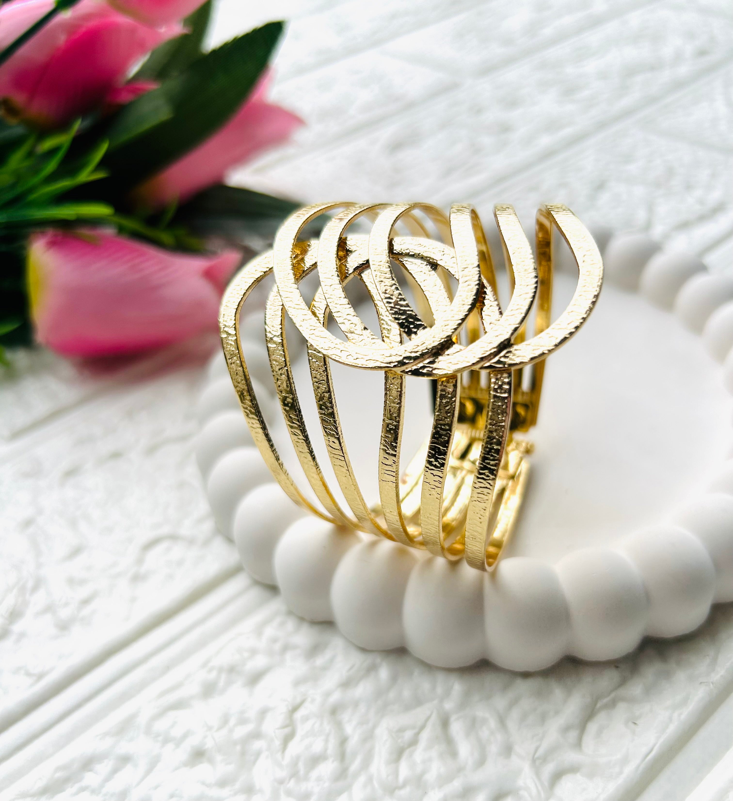 Daina Golden Cuff Bracelet