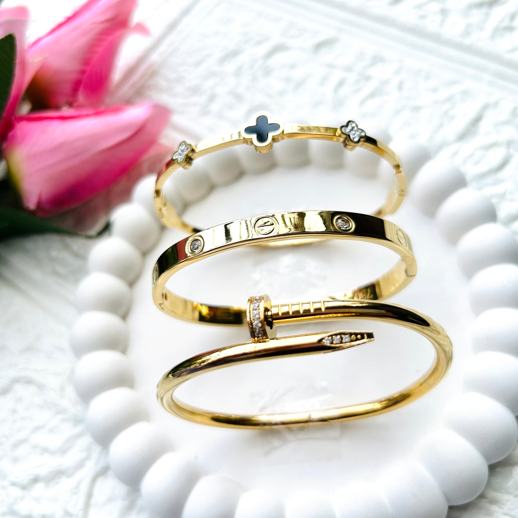 Celebrity Diva Anti-Tarnish bangle set