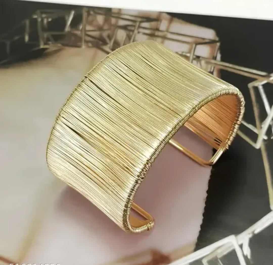 Boho Golden cuff bracelet
