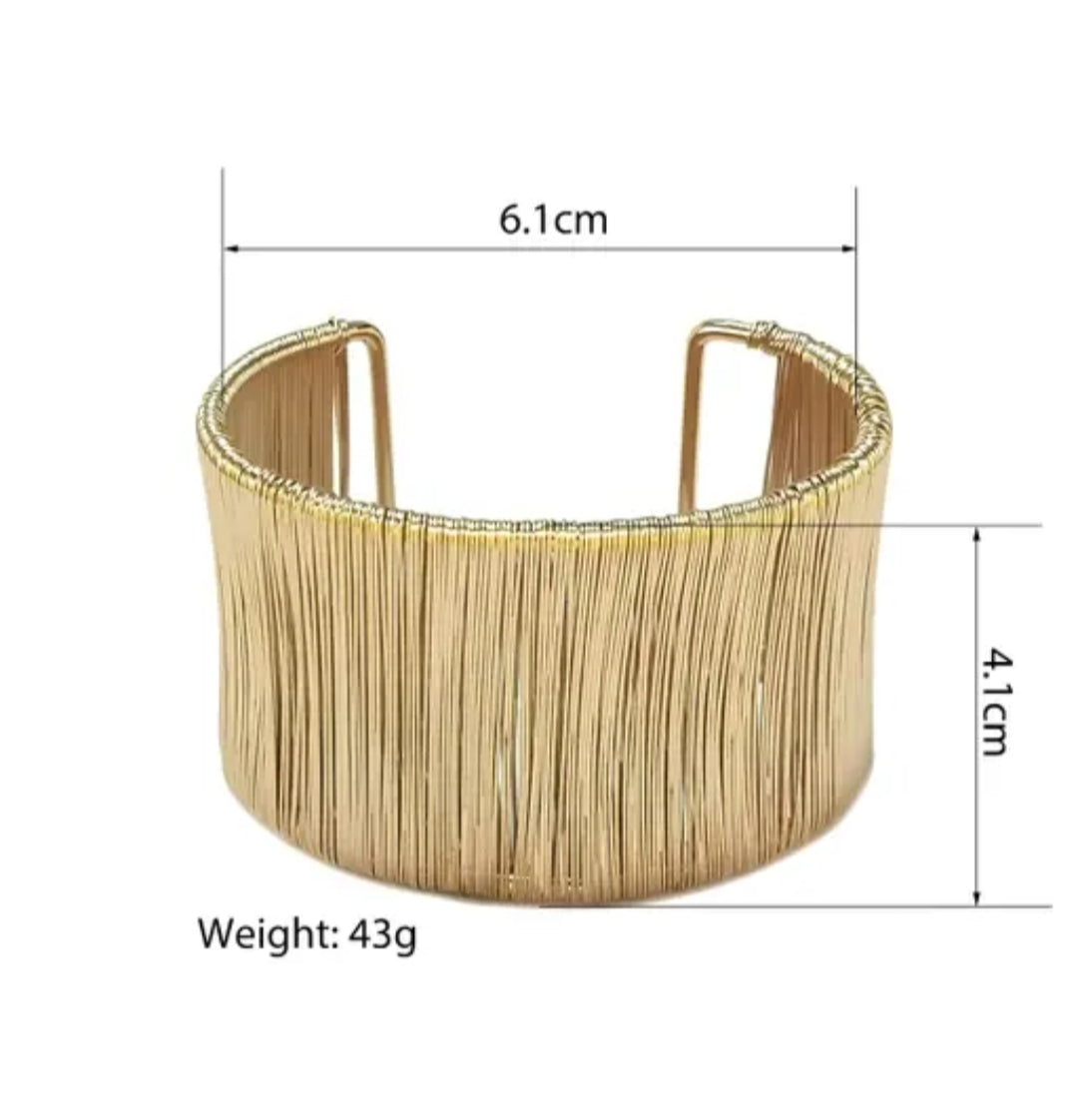Boho Golden cuff bracelet