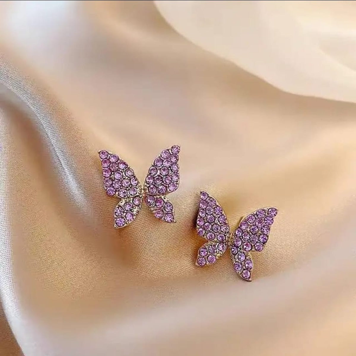 Dazzling Purple Diva Two in one Earring