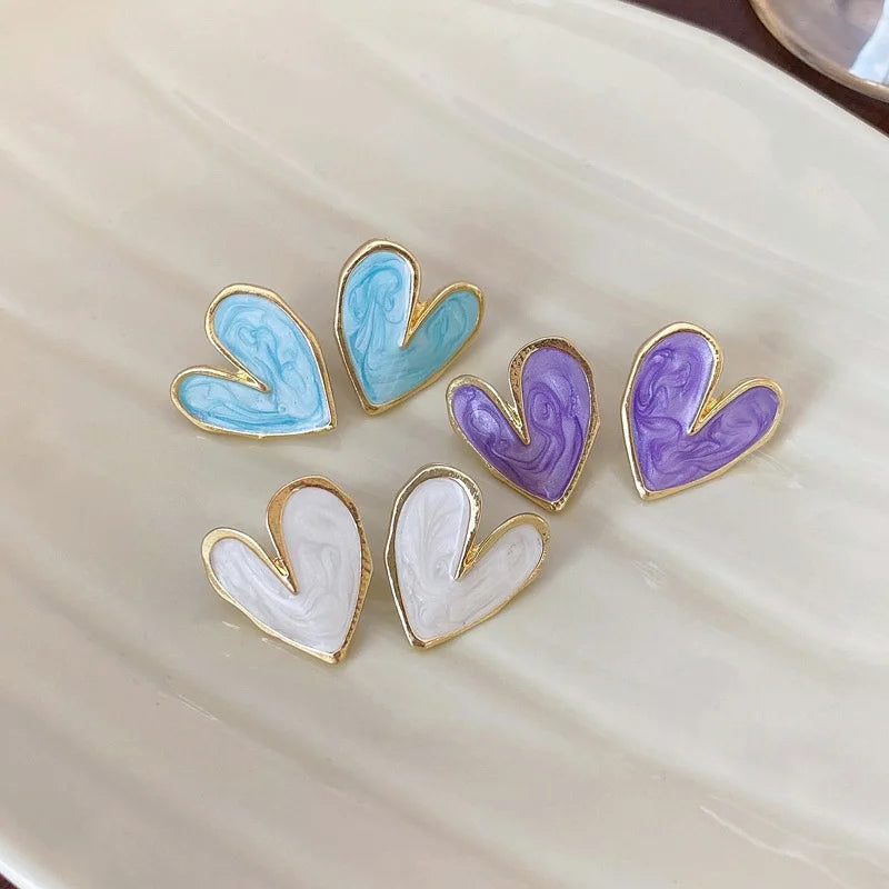 Lil Blue Heart Stud