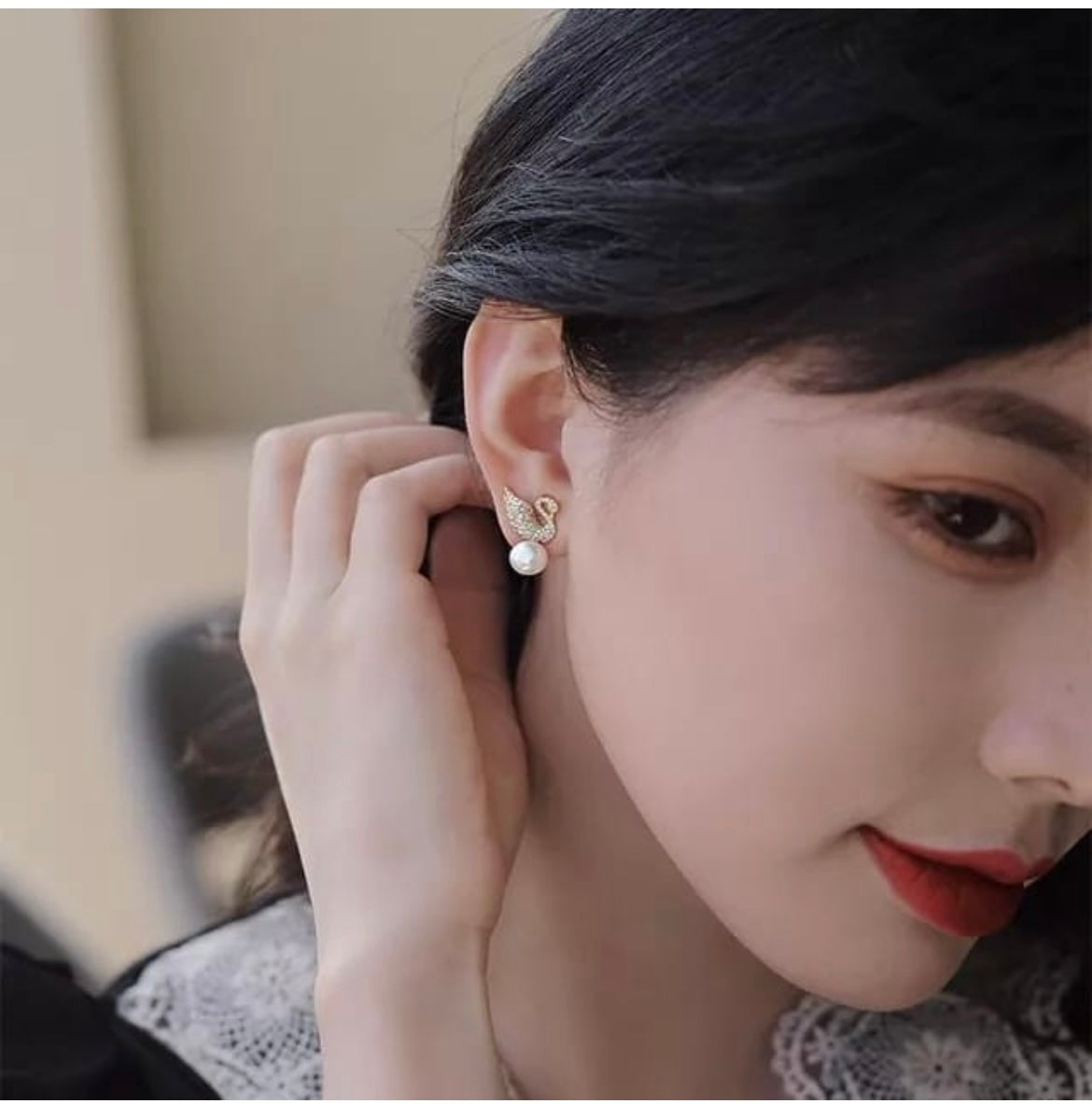Cute Duck Cluster Earring