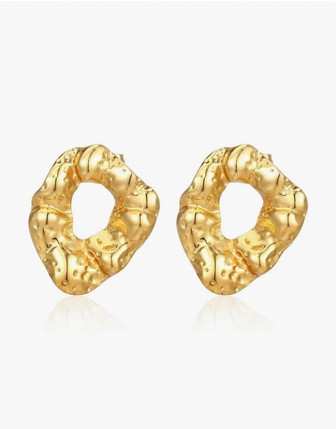 Golden Stone Earring