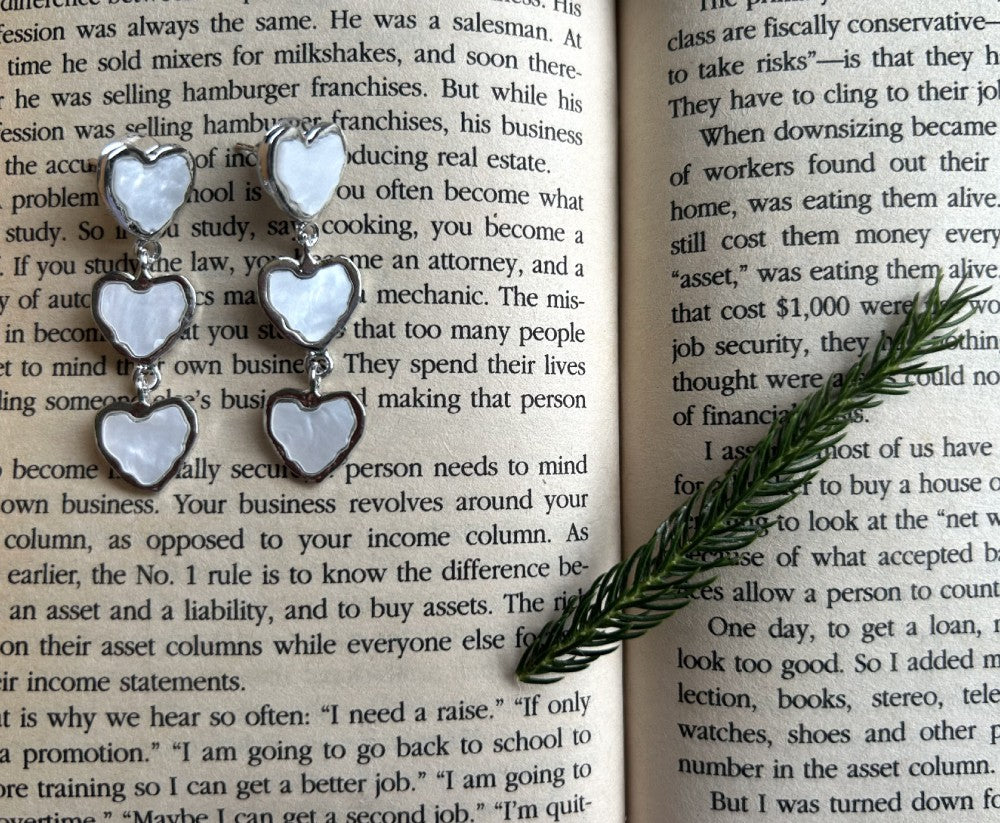 Triple Heart Earring