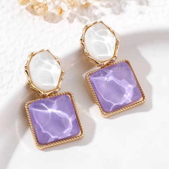 Purple Diva Earring