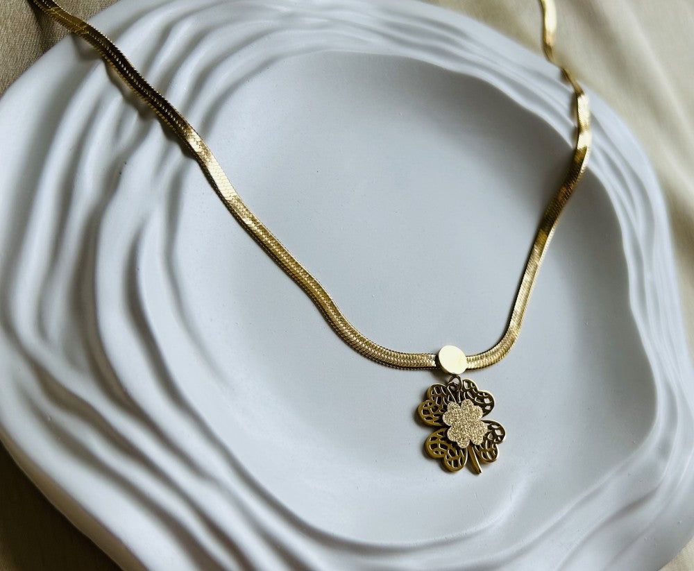 Golden Flower Necklace