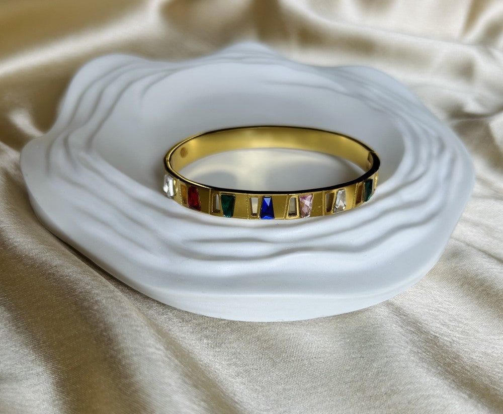 Multi Colour Golden Bracelet