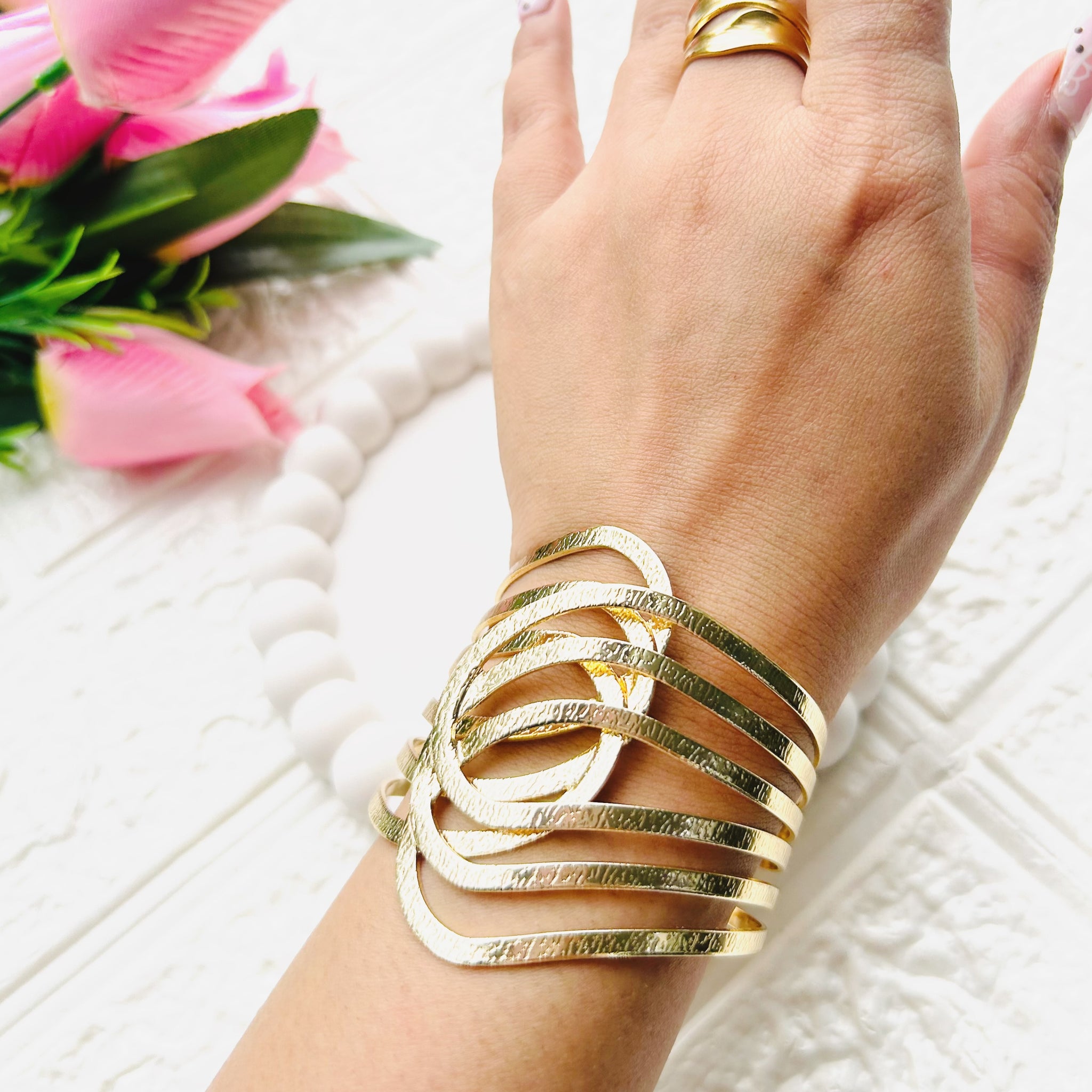 Daina Golden Cuff Bracelet
