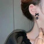 Black Diamond Earrings - Image 2