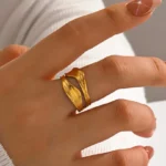 Classy Diva Anti Tarnish Adjustable Ring