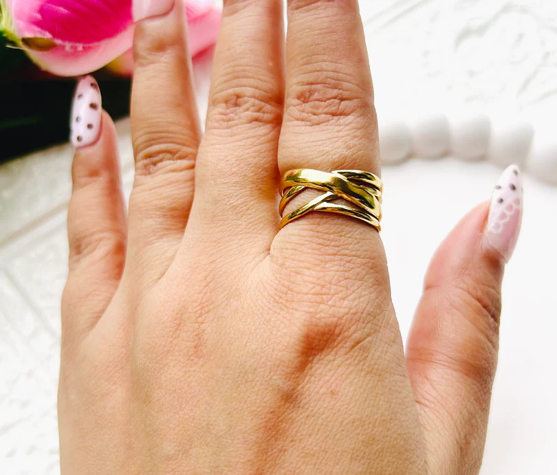 Classy Jazz Anti Tarnish Adjustable Ring Classy Jazz Anti Tarnish Adjustable Ring - Image 1