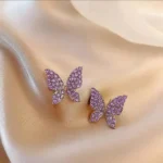 Dazzling Purple Diva Two in one Earring - Image 3
