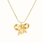 Golden Bow Necklace - Image 2