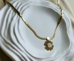 Golden Flower Necklace - Image 2