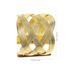 Golden waves cuff bracelet - Image 2