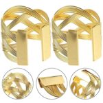 Golden waves cuff bracelet - Image 3
