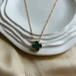 Green Bee Necklace