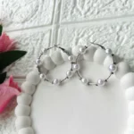 Silver Chaandbali Hoops