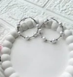 Silver Chaandbali Hoops - Image 2