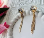 Tulip gold Drop earring