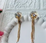 Tulip gold Drop earring - Image 2