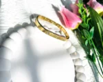 Dynamic square shape anti-tarnish bangle bracelet - Image 3