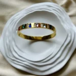 Multi Colour Golden Bracelet