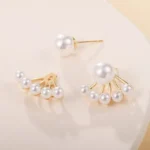 Pearl studs two in one